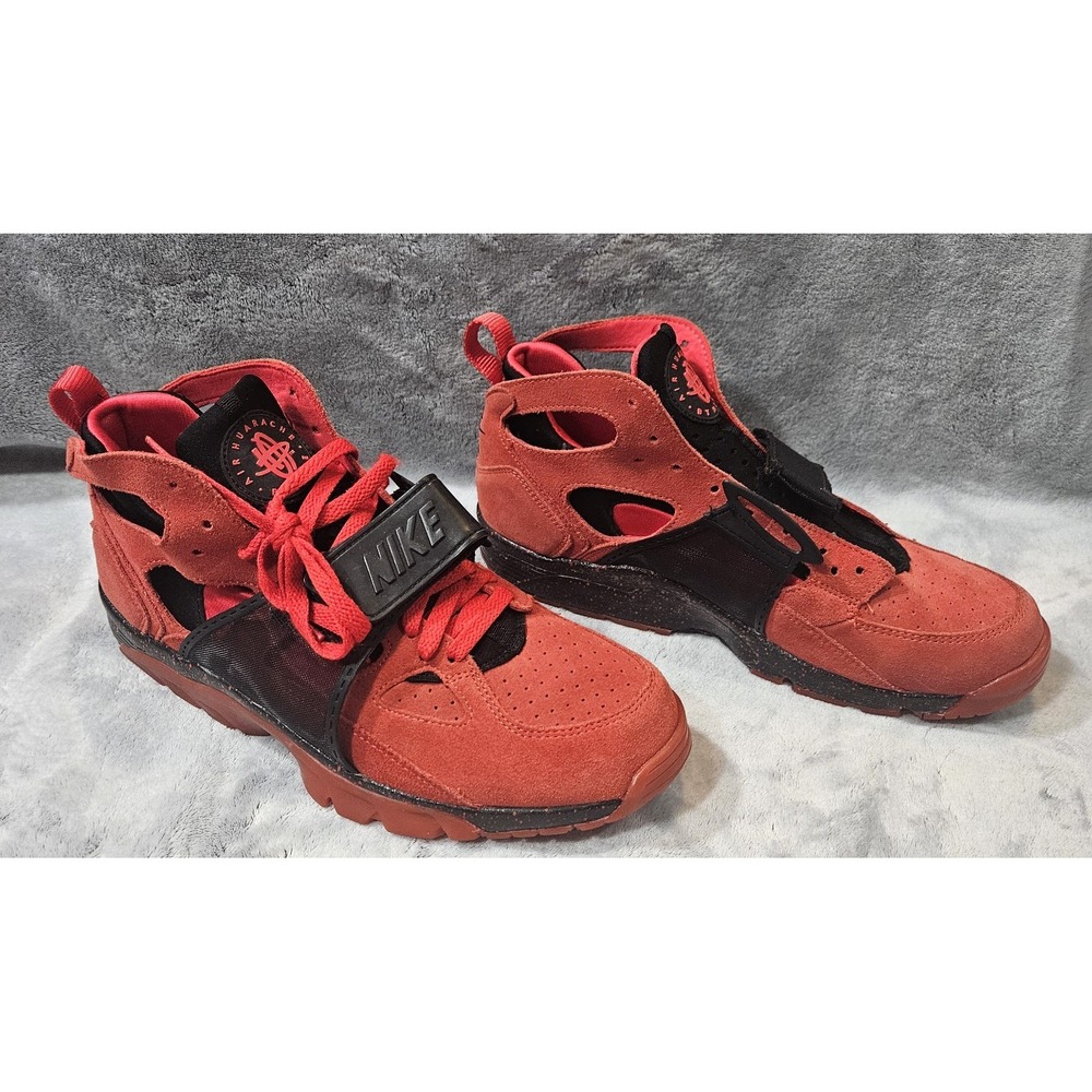 Nike Air Trainer Huarache PRM QS Size 10 Challenge Red Black 647591 Love Hate